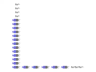 Ferric ferrocyanide [hsdb] structure
