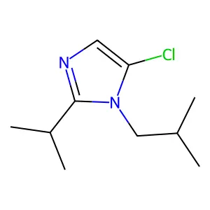 Imidazole, 5-chloro-1-isobutyl-2-isopropyl- structure