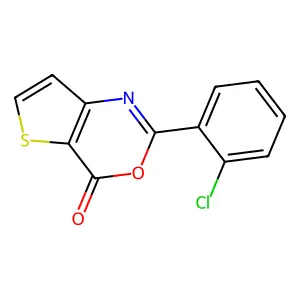 2-(2-chlorophenyl)-4H-thieno[3,2-d][1,3]oxazin-4-one structure