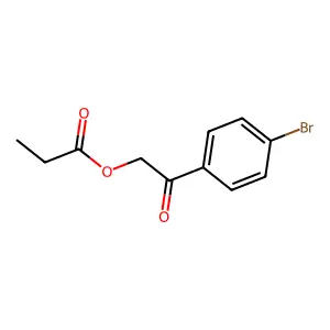 Ethanone, 1-(4-bromophenyl)-2-(1-oxopropoxy)- structure