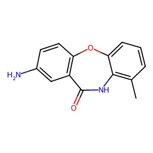 2-Amino-9-methyl-dibenz(b,f)(1,4)oxazepin-11-(10H)-one structure