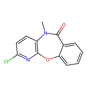 2-Chloro-5-methyl-pyrido(2,3-b)(1,4)benzoxazepin-6(5H)-one structure