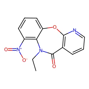 6-Ethyl-7-nitro-pyrido(2,3-b)(1,5)benzoxazepin-5(6H)-one structure