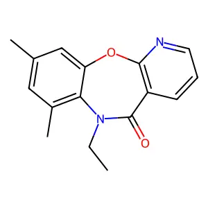6-Ethyl-7,9-dimethyl-pyrido(2,3-b)(1,5)benzoxazepin-5(6H)-one structure