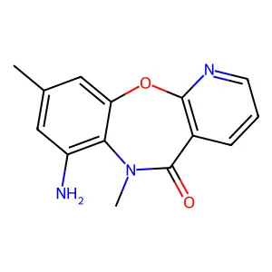 7-Amino-6,9-dimethyl-pyrido(2,3-b)(1,5)benzoxazepin-5(6H)-one structure