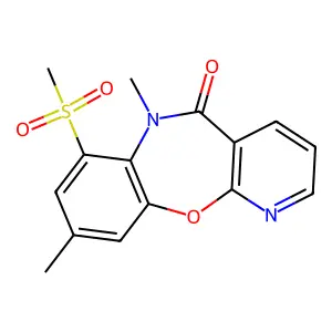 6,9-Dimethyl-7-methylsulfonyl-pyrido(2,3-b)(1,5)benzoxazepin-5(6H)-one structure