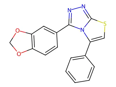 Thiazolo(2,3-c)-1,2,4-triazole, 3-(1,3-benzodioxol-5-yl)-5-phenyl- structure