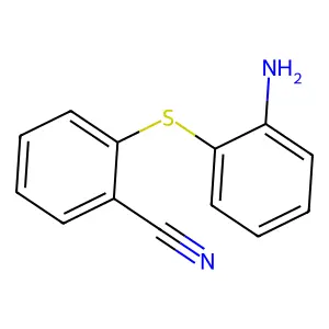 2-(2-Aminophenyl)sulfanylbenzonitrile structure