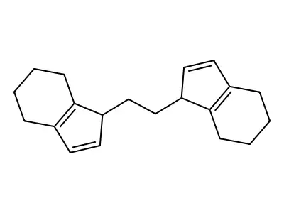 1H-Indene, 1,1'-(1,2-ethanediyl)bis[4,5,6,7-tetrahydro- structure