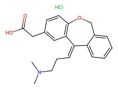 OLOPATADINE HYDROCHLORIDE structure