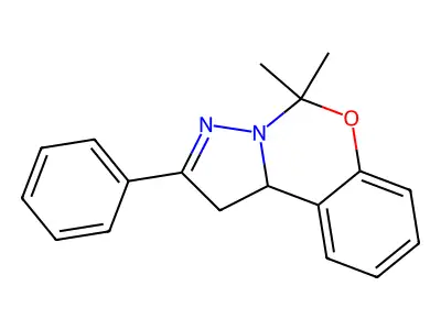 5,5-Dimethyl-2-phenyl-1,10b-dihydropyrazolo[1,5-c][1,3]benzoxazine structure