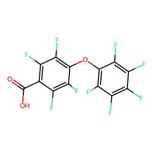 2,3,5,6-Tetrafluoro-4-(pentafluorophenoxy)benzoic acid structure