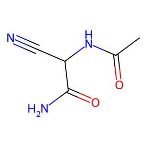 2-Acetylamino-2-cyano-acetamide structure