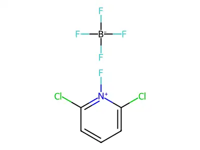 2,6-Dichloro-1-fluoropyridiniumtetrafluoroborate structure