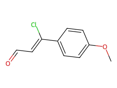 3-Chloro-3-(4-methoxyphenyl)-2-propenal structure