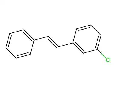 1-Chloro-3-(2-phenylethenyl)benzene structure