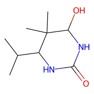 Tetrahydro-4-hydroxy-6-isopropyl-5,5-dimethyl-1H-pyrimidin-2-one structure