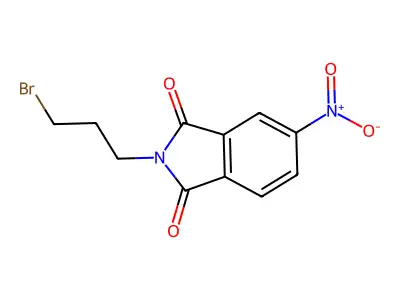 N-(3-Bromoprop-1-yl)-4-nitrophthalimide structure