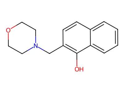 1-Naphthalenol, 2-(4-morpholinylmethyl)- structure