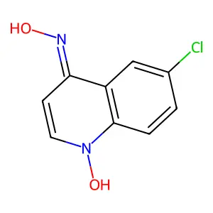6-Chloro-4-(hydroxyamino)quinoline 1-oxide structure