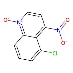 Quinoline, 5-chloro-4-nitro-, 1-oxide structure