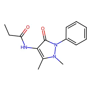 Propionamide, N-antipyrinyl- structure