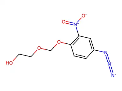 4-Azido-2-nitrophenyl polyethylene glycol structure