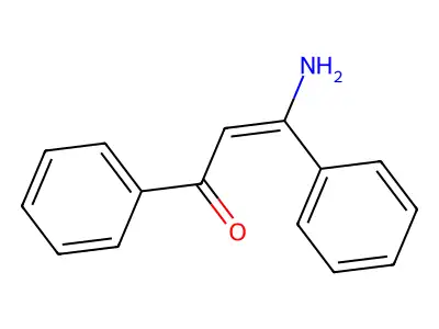 2-Propen-1-one, 3-amino-1,3-diphenyl-, (2Z)- structure