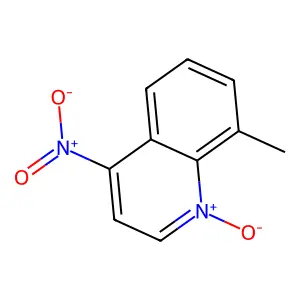 Quinoline, 8-methyl-4-nitro-, 1-oxide structure