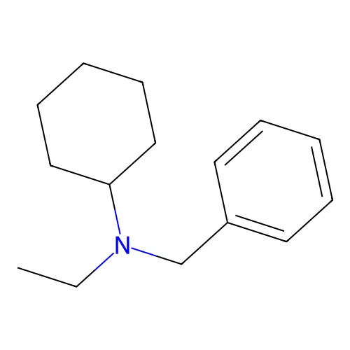 Benzenemethanamine, N-cyclohexyl-N-ethyl- structure