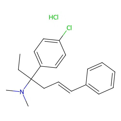 1-(4-Chlorophenyl)-N,N-dimethyl-1-ethyl-(4-phenyl)but-3-en-1-ylamine structure