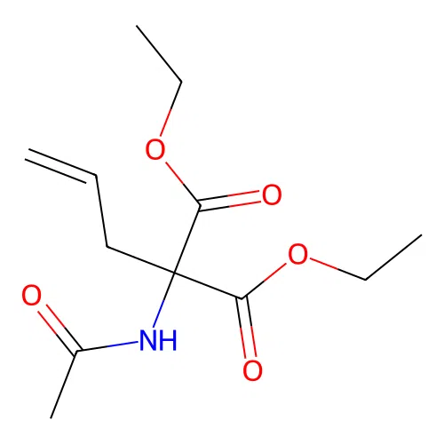 Diethyl 2-(acetylamino)-2-allylmalonate structure