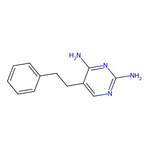 5-Phenethylpyrimidine-2,4-diamine structure