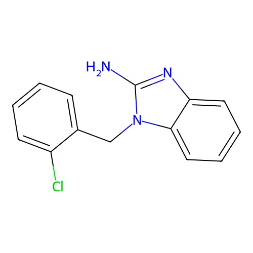 1-(2-chlorobenzyl)-1H-benzimidazol-2-amine structure