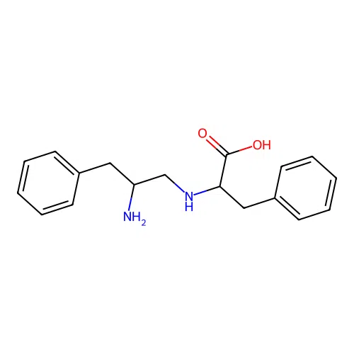 2-[(2-Amino-3-phenylpropyl)amino]-3-phenylpropanoic acid structure
