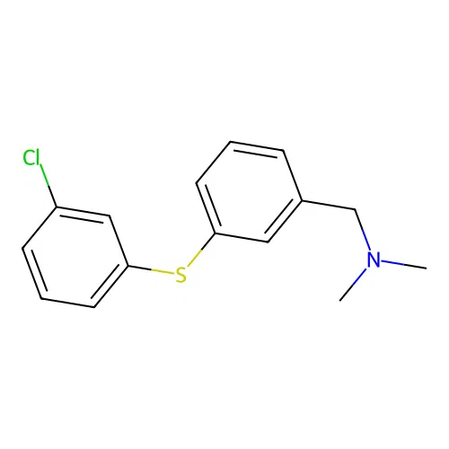 N-{3-[(3-chlorophenyl)sulfanyl]benzyl}-N,N-dimethylamine structure