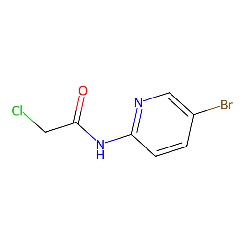 N-(5-bromopyridin-2-yl)-2-chloroacetamide structure