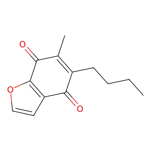 5-Butyl-6-methyl-1-benzofuran-4,7-dione structure
