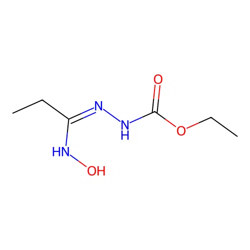 ethyl N-[1-(hydroxyamino)propylideneamino]carbamate structure
