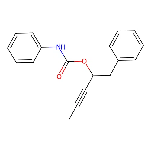 1-Benzyl-2-butynyl phenylcarbamate structure