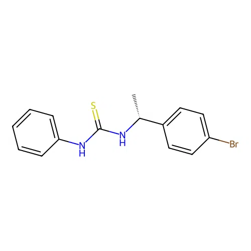 1-[(1R)-1-(4-bromophenyl)ethyl]-3-phenylthiourea structure