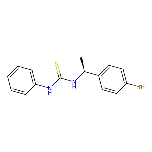 1-[(1S)-1-(4-bromophenyl)ethyl]-3-phenylthiourea structure