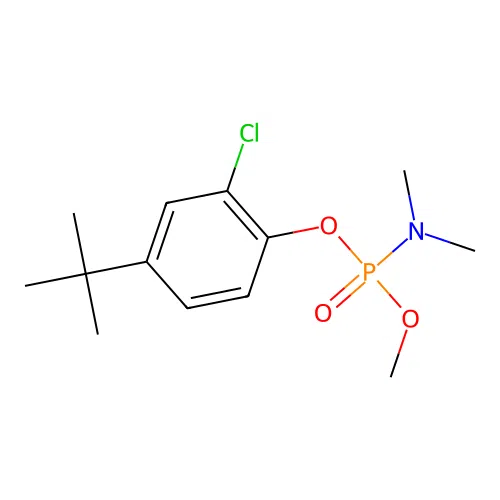 4-Tert-butyl-2-chlorophenyl methyl dimethylamidophosphate structure