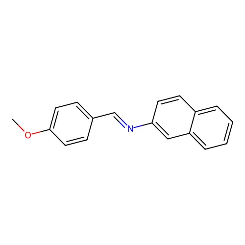 Naphthalen-2-amine, N-(4-methoxybenzylidene)- structure