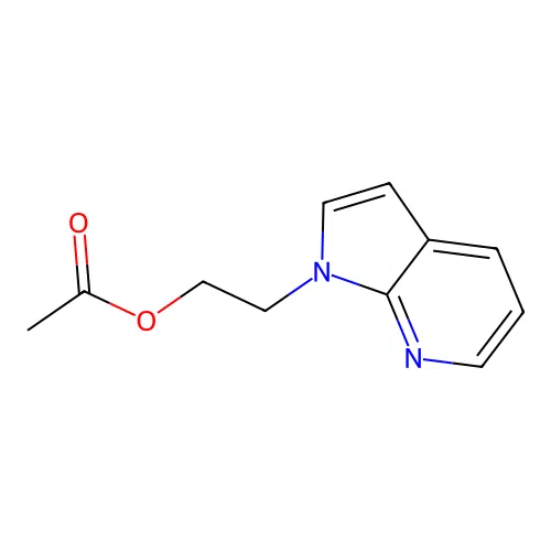 1h-Pyrrolo[2,3-b]pyridine-1-ethanol,acetate(ester) structure