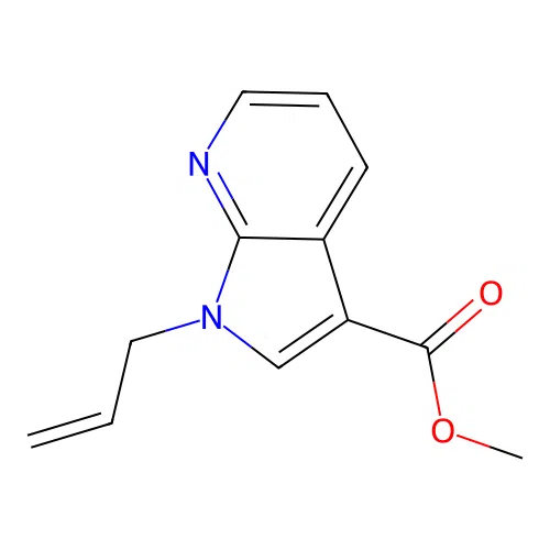 1H-Pyrrolo[2,3-b]pyridine-3-carboxylic acid, 1-(2-propen-1-yl)-, methyl ester structure