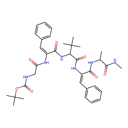 Boc-gdfldfa-nhme structure