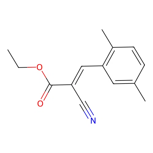 ethyl (2E)-2-cyano-3-(2,5-dimethylphenyl)prop-2-enoate structure
