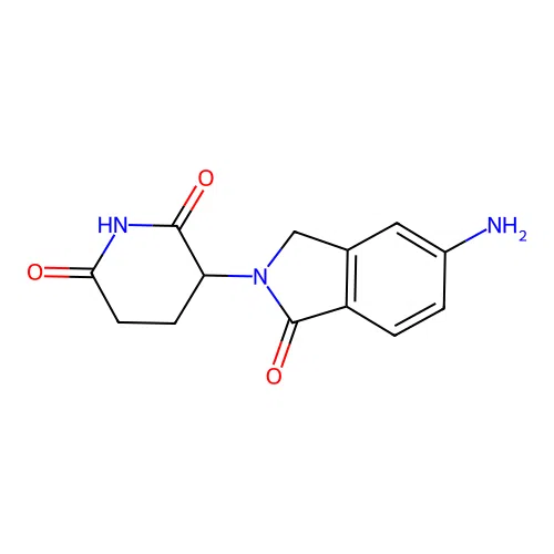 3-(5-amino-1-oxo-2,3-dihydro-1H-isoindol-2-yl)piperidine-2,6-dione structure