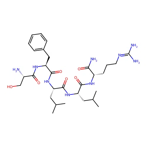 H-Ser-phe-leu-leu-arg-NH2 structure